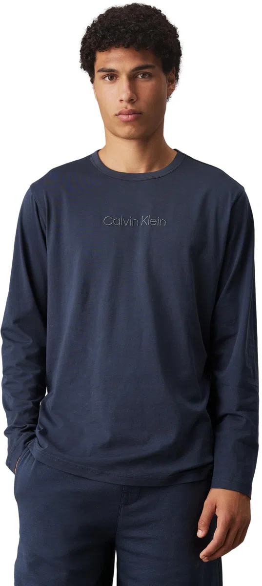 Calvin Klein Uomo T-Shirt Maniche Lunghe Crew Neck Scollo Rotondo