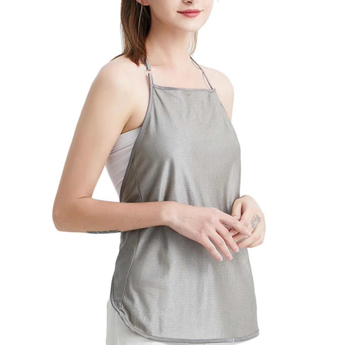 Abbigliamento Anti-radiazioni Top Premaman Tunica Premaman con Protezione EMF Fascia Addominale in Fibra D'argento Grembiule Canotta
