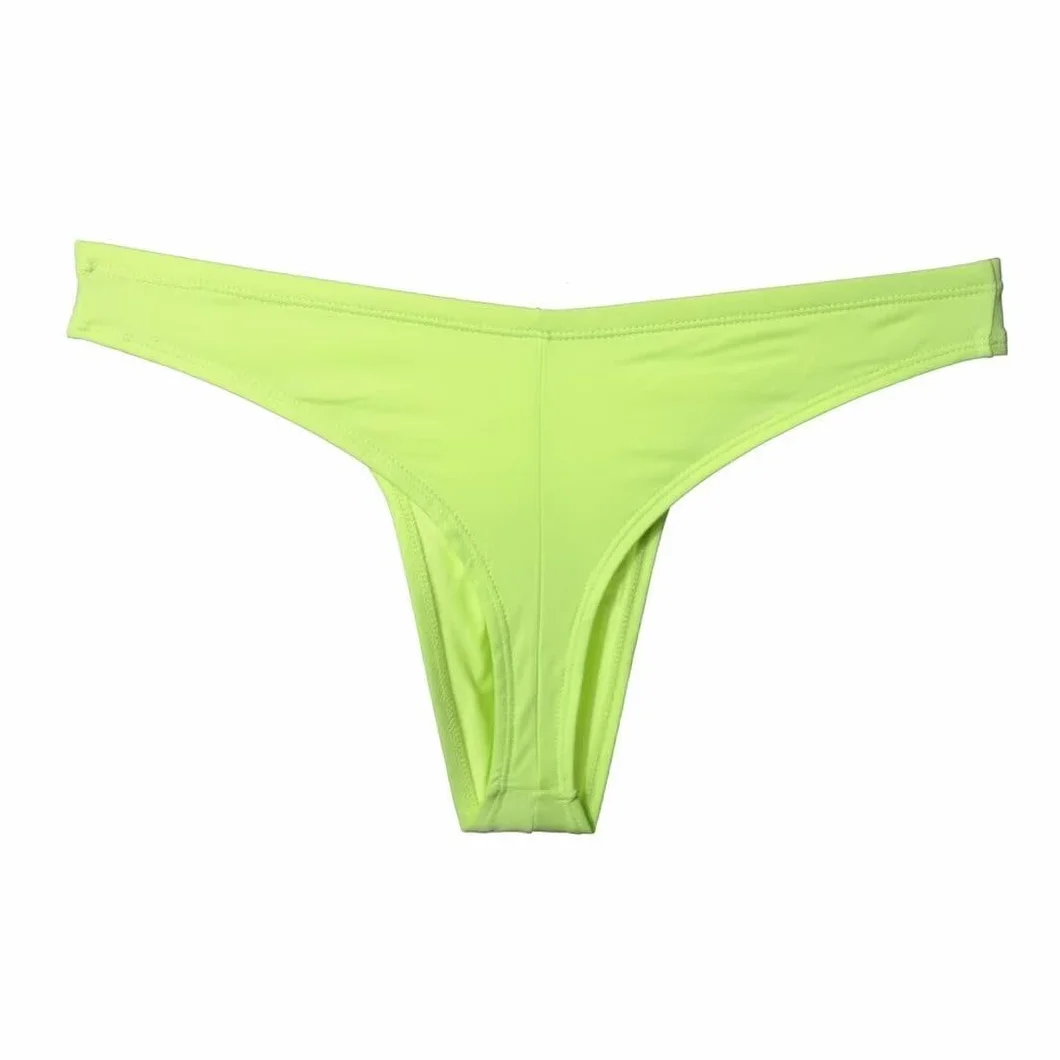 Faringoto Tanga sportiva da uomo, senza cuciture, biancheria intima in cotone a vita bassa