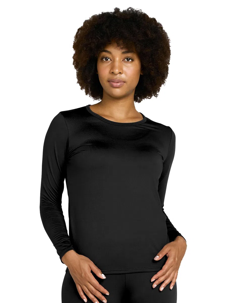 LAPASA Pacco da 2 o 1 Maglia Termica Donna Manica Lunga Fodera in Micro Pile - Pigiama Abbigliamento Intimo Canottiera Calda Elegante Elastica Traspirante Sportiva L15/L39/L42
