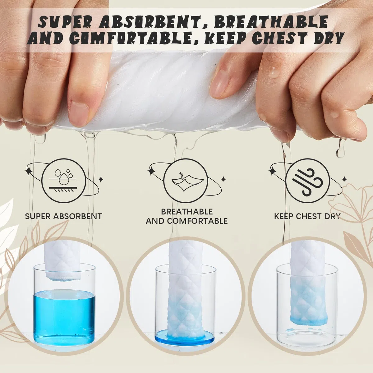 Boyiee 9 Pezzi Cuscinetti Antisudore per Reggiseno in Cotone Fodera per Reggiseno Pad Assorbi Sudore Sottoseno per Donna