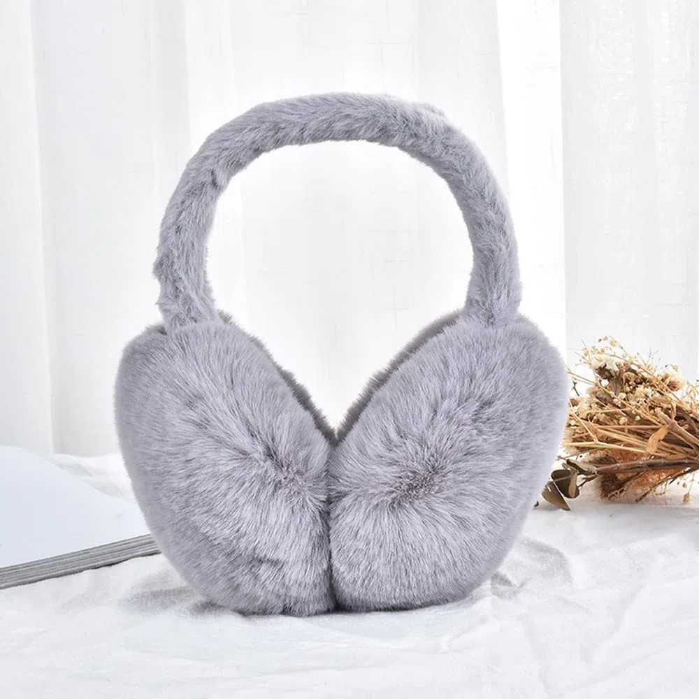 Paraorecchie per Donne Ragazze Caldo Plush Earmuffs Invernali Regolabile Pieghevoli Paraorecchie Morbidi Carino Peluche Copriorecchie Antivento Freddo Scaldaorecchie per Esterno