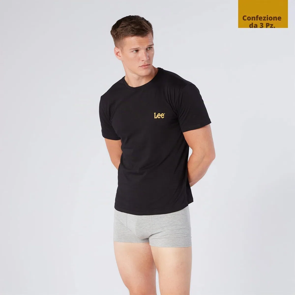 Lee Larkin Magliette Uomo (Pacco da 3) | T-Shirt Cotone Nero, Grigio, Bianco | Maglie Manica Corta, Palestra, Casual e Abbigliamento Quotidiano Confortevole