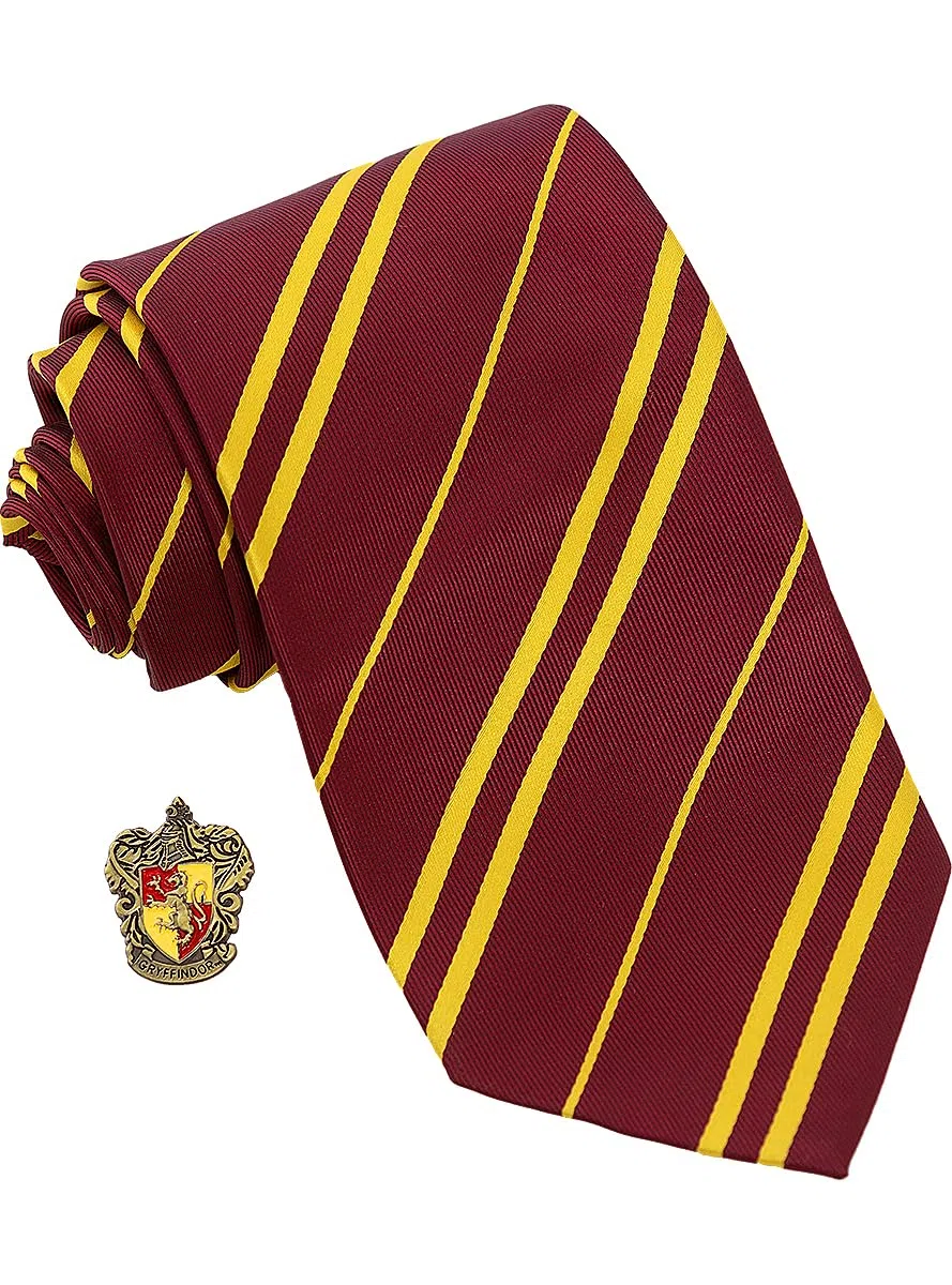 Funidelia Cravatta Ufficiale con pin Harry Potter per uomo e donna. Merchandising per regalare a Natale e Compleanni.