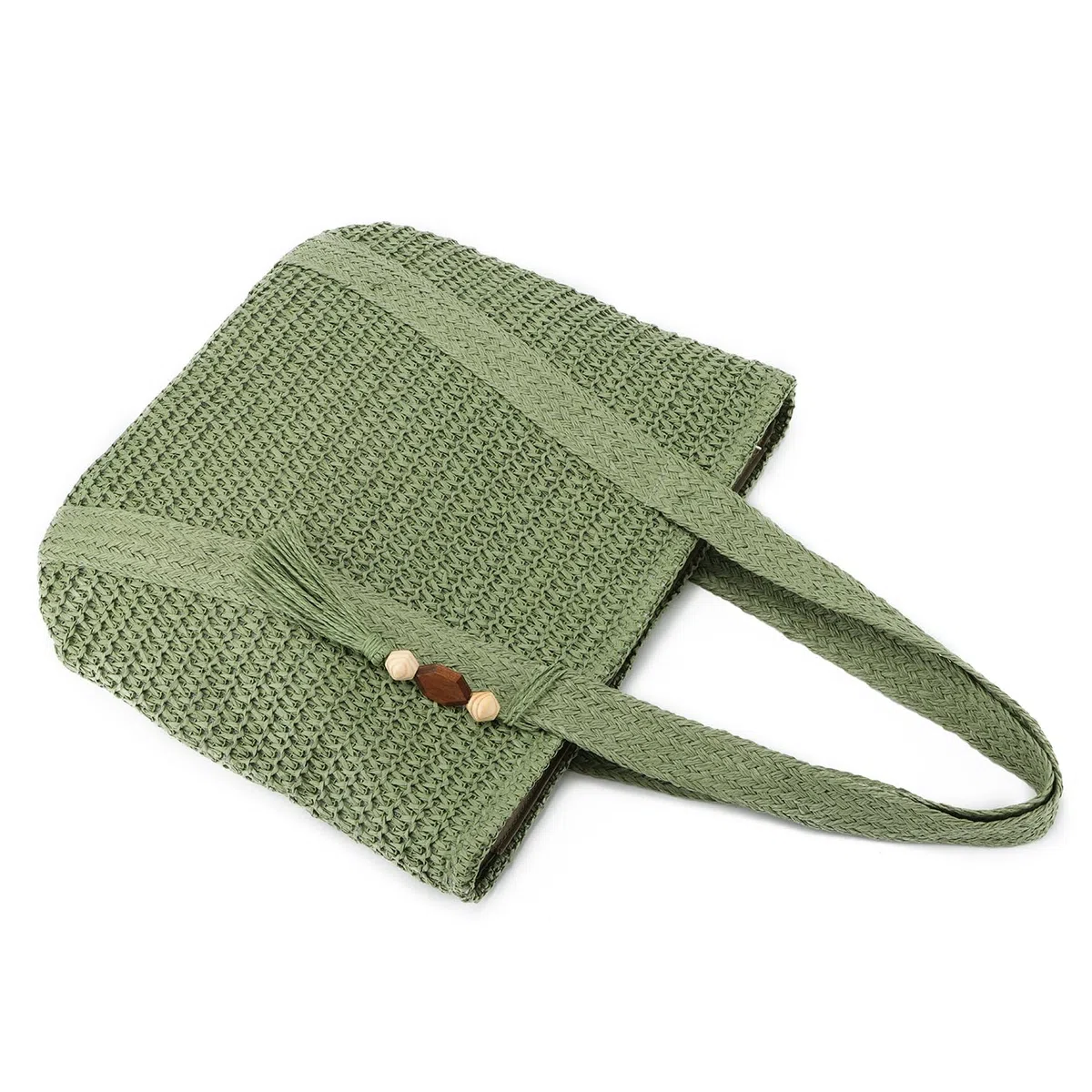 EVEOUT Borse Tote in Rafia per Donna Bohémien Borsa paglia grandi Estive Borse a spalla per spiaggia vacanze viaggio