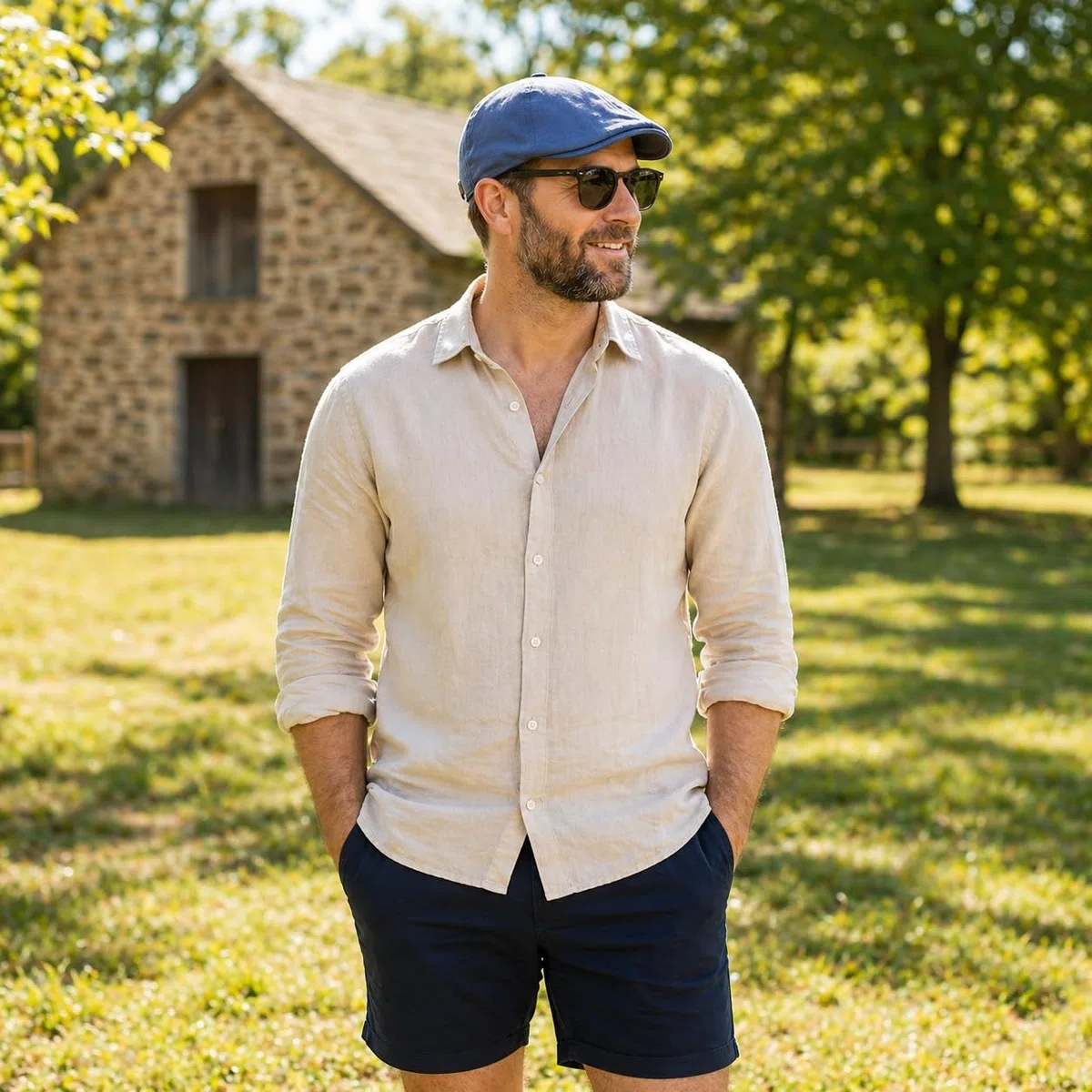 Gentiluomo Berretto Estivo, Coppola Uomo Estiva Regolabile Berretto Piatto Basco Leggero Cotone Traspirante Profilo Basso Cappello Casual Unisex Protezione Solare Cappello Urbano
