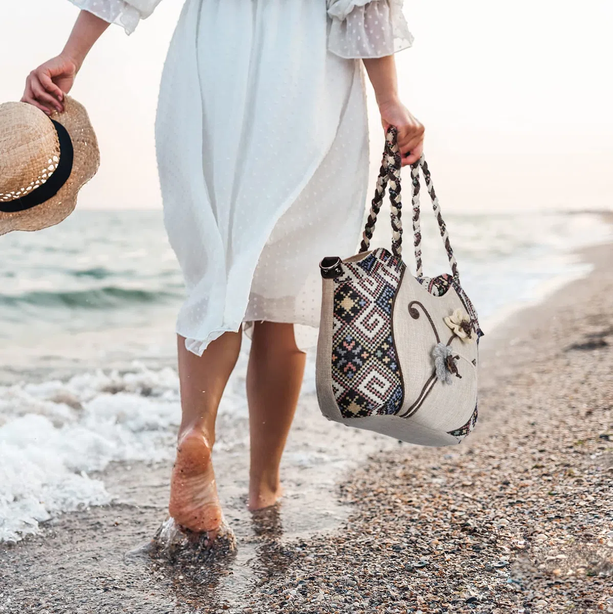 Borsa a tracolla da donna, stile etnico, stile bohémien, borsa a tracolla per senzatetto. Borsa hobo per ragazza