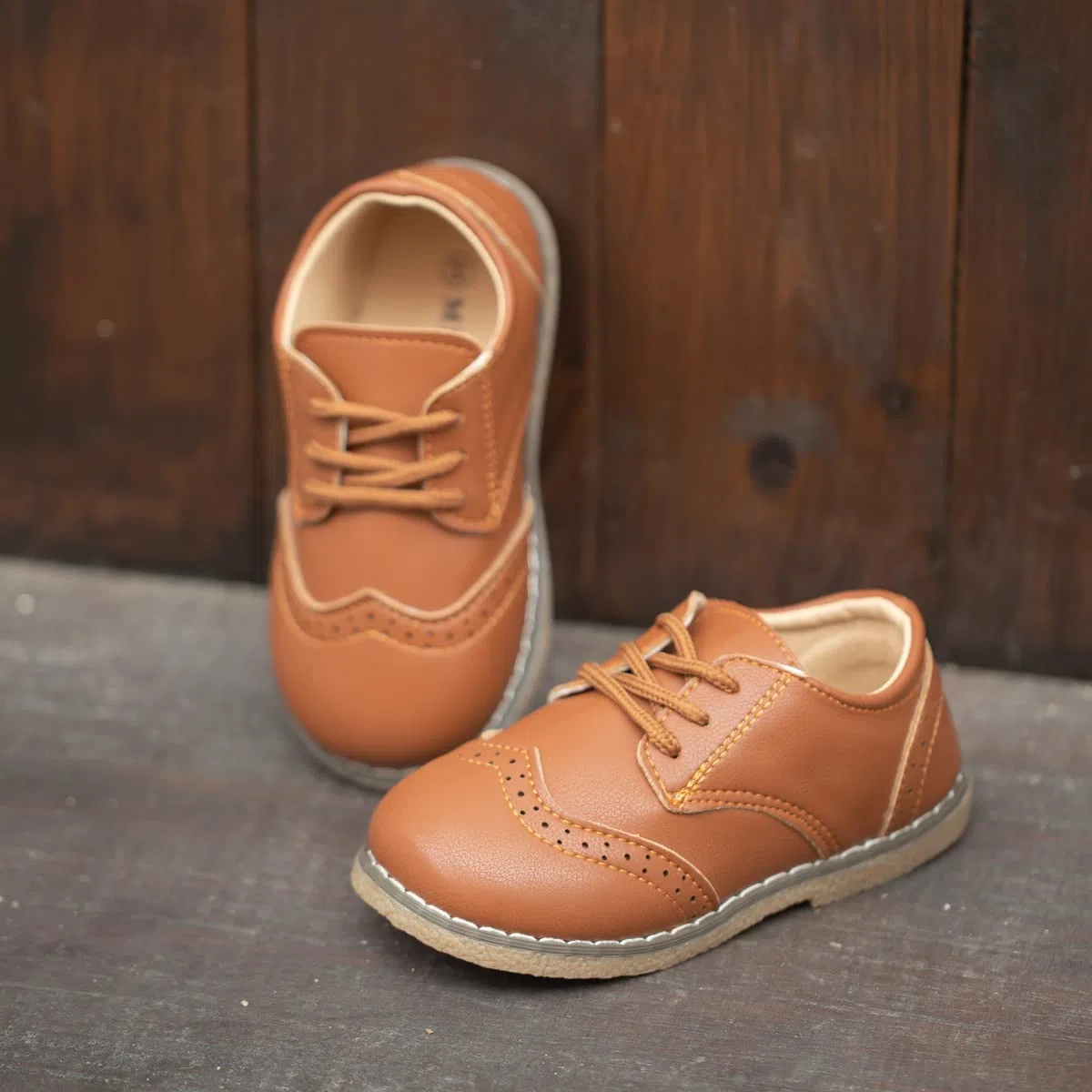 CENCIRILY Scarpe Oxford per bambini, con lacci, suola antiscivolo, mocassini bassi per bambini, scarpe classiche per uniforme scolastica