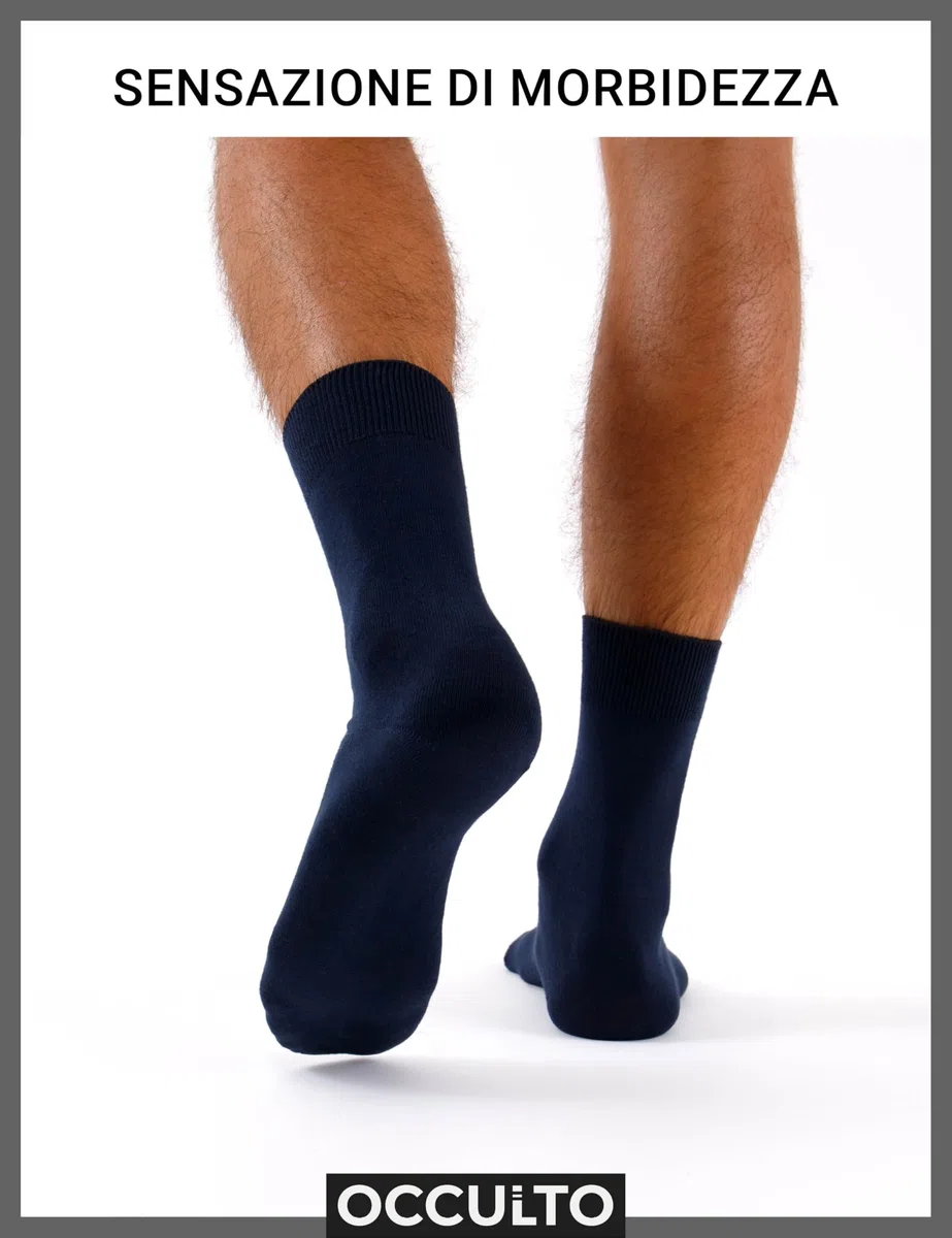 Occulto calze uomo 100% cotone pacco da 10-20 (modello: Ingo)