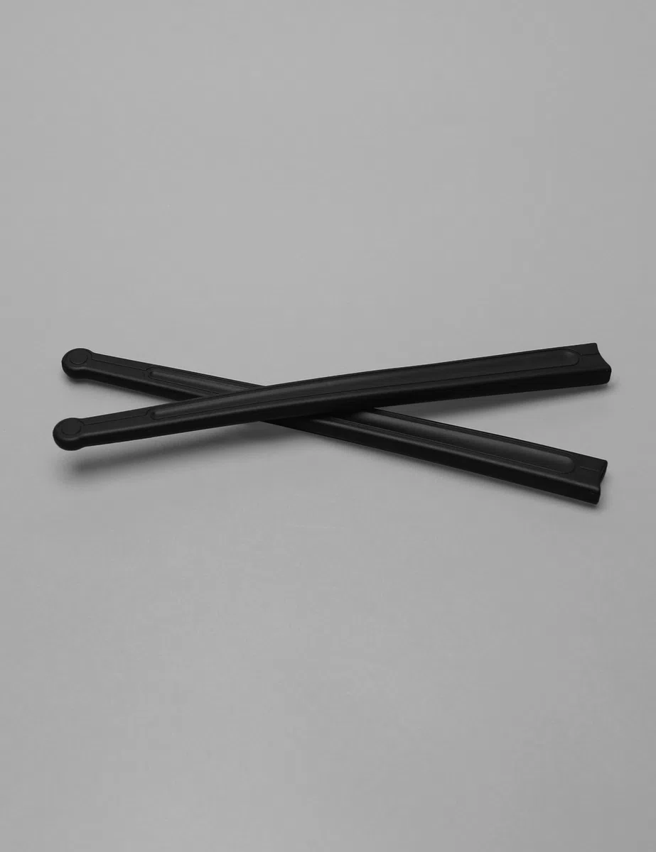 2 paia di calzini per occhiali da sole in morbido silicone per Oakley Marshal MNP OX8091, antiscivolo, comodi da indossare, kit di ricambio, colore nero