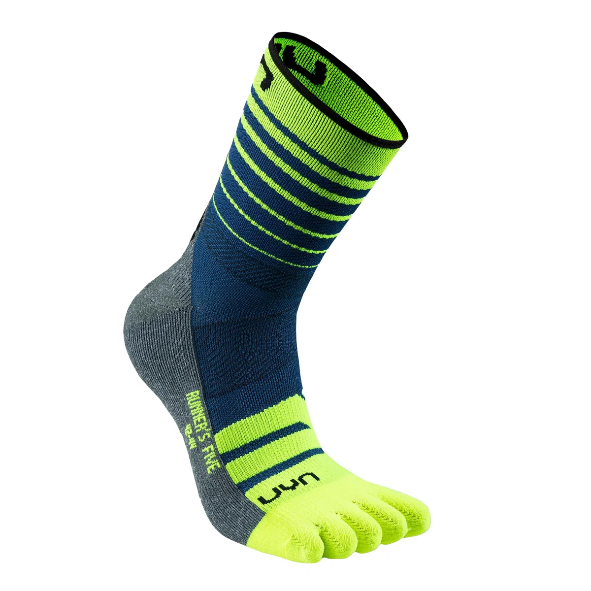 UYN Runner’s Five Calze Running a 5 Dita, Traspiranti, Antivesciche, Ergonomiche, per Gare Intense e Lunghe Distanze