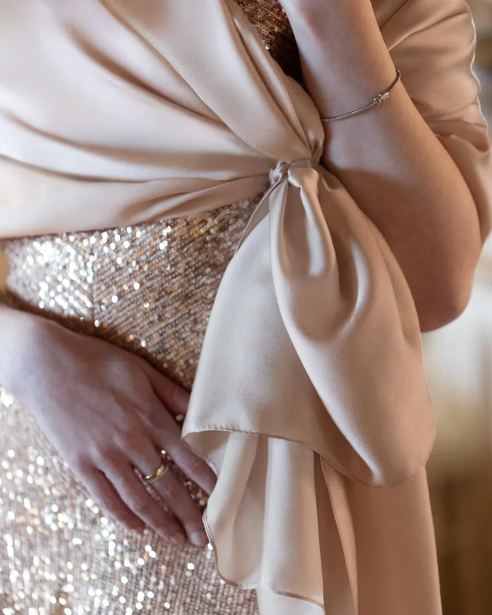 Stola Elegante Donna per Cerimonia e Matrimonio – Scialle Estivo in Seta, Coprispalle per Abito da Sera