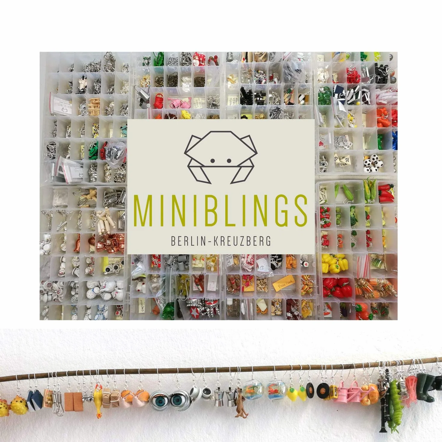 Orecchini a lobo insalata di lattuga Miniblings insalate piante verdure verdi, 10 mm, Plastica, non noto