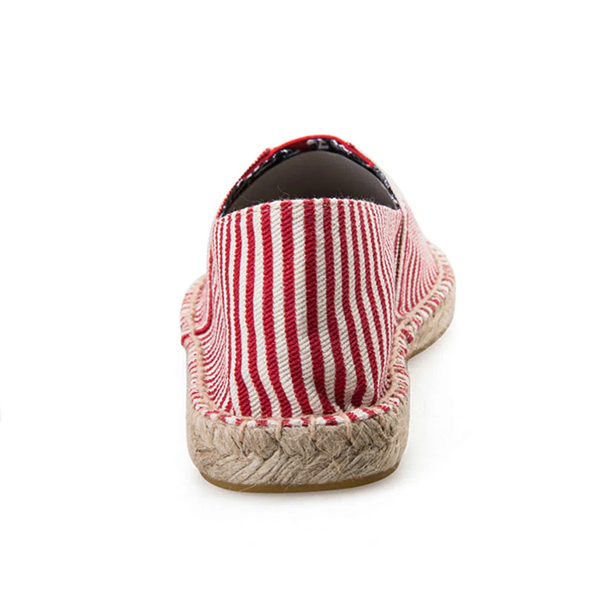 Donna Striscia Multicolore Piatto Espadrillas