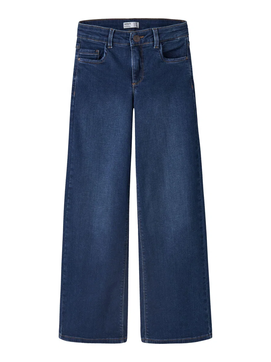 NAME IT Nkfpolly X-Wide Jeans 3057-Fr Noos Bambine e Ragazze