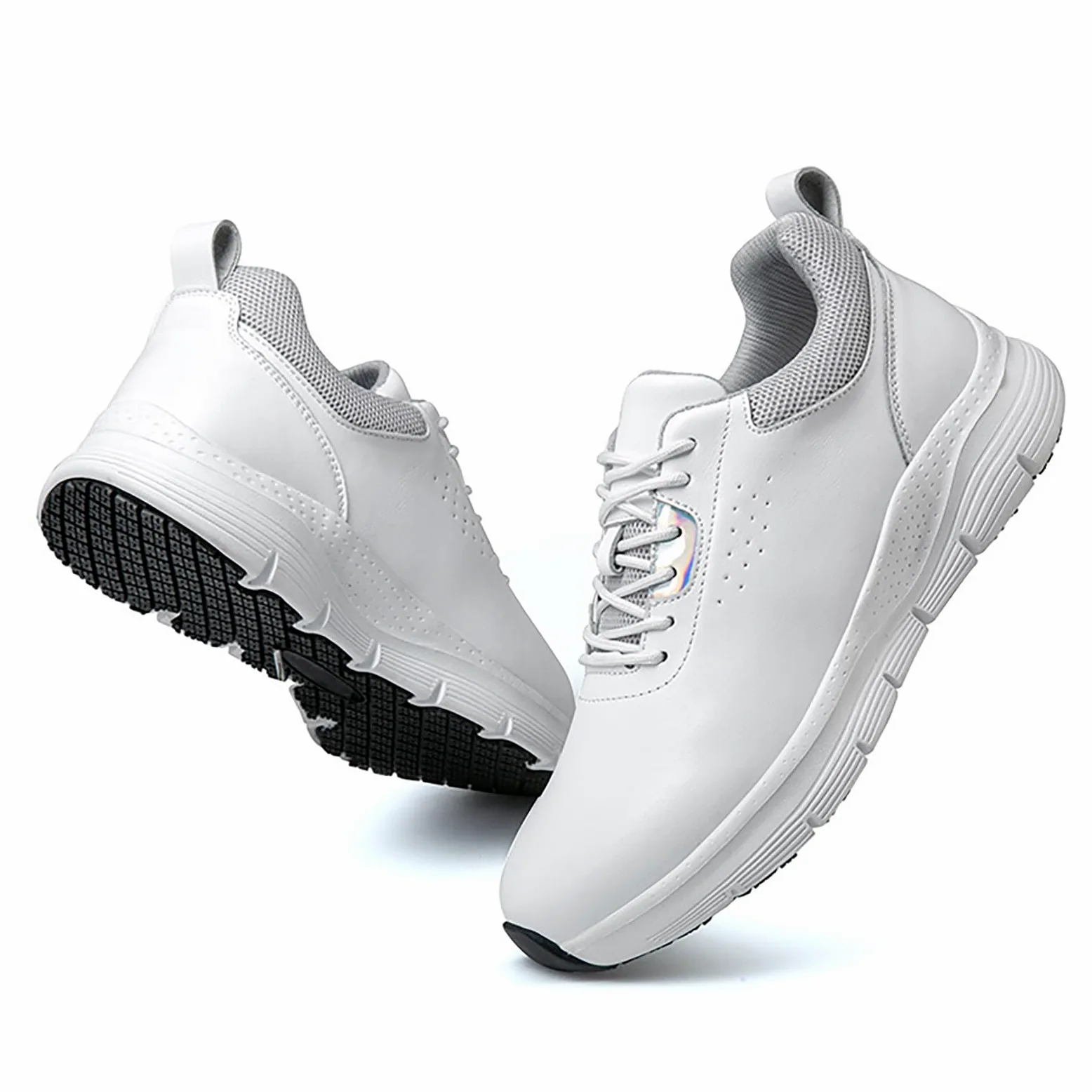 Scarpe da Lavoro Leggere e Confortevoli da Uomo e da Donna, Antiscivolo, Scarpe da Chef, Scarpe da Ginnastica per ristorazione e Cucina, Ospedale e Cura, Servizio e Pulizia