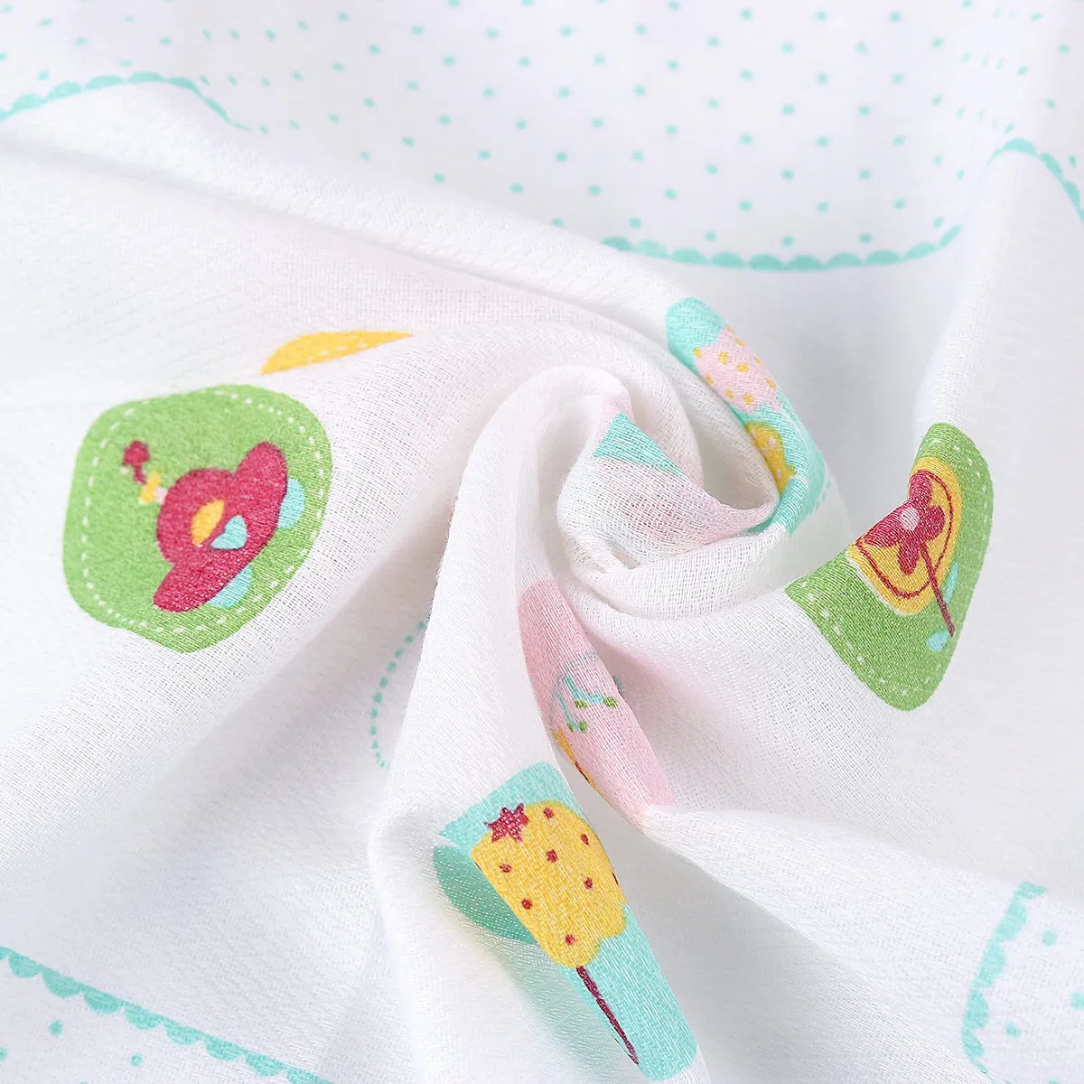 HOULIFE Fazzoletti per bambini - Fazzoletti per bambine e ragazzi, garza di cotone a doppio strato, motivo con stampa a cartoni animati per bambini e neonati, 12 pezzi 12 modelli, 35 x 35 cm