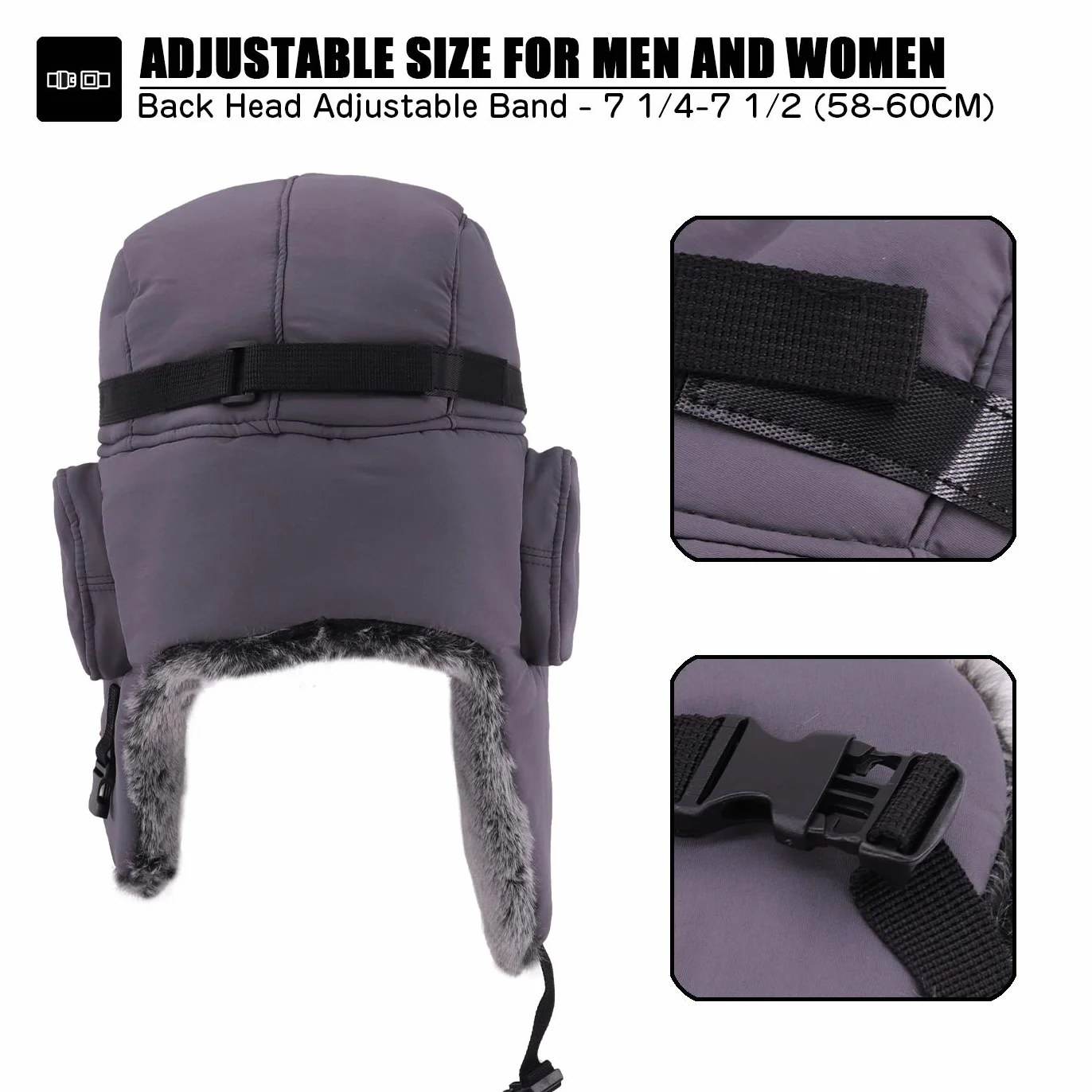 Gisdanchz Inverno Sci Cappello Impermeabile Colbacco Russo Cappello con Paraorecchie