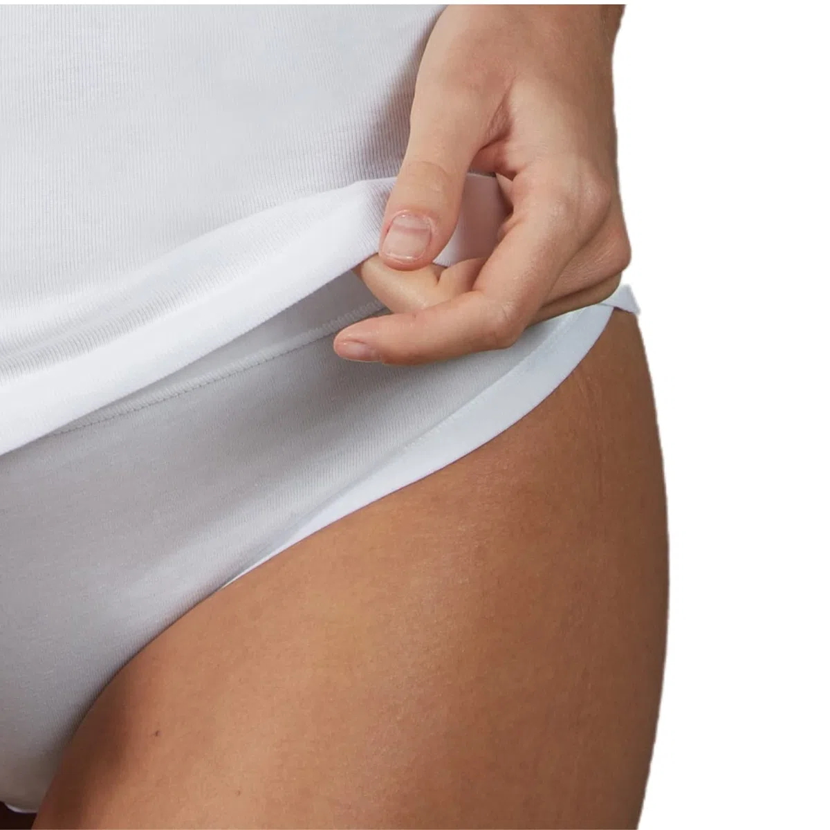 VP PINUCCIO VENEGONI Set 2 Canotta Donna Intimo Cotone Maglietta Intima Donna Made in Italy Canottiere Intime Donna Manica Corta Maglietta Bianca Cotone Pettinato 100%