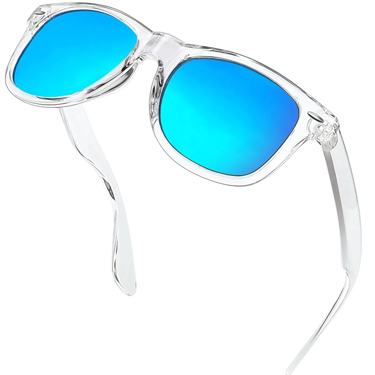 Joopin Occhiali da Sole da Uomo Donna Polarizzati Protezione UV400 Classici Rettangolari Quadrati Vintage Retrò Anni '80 Occhiali da Guida
