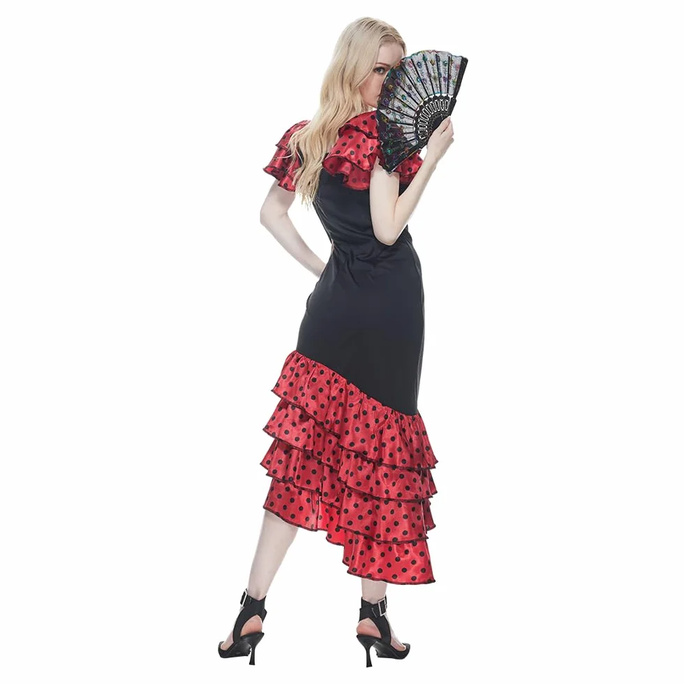 EraSpooky Vestito flamenco per adulti e donne, costume da festa