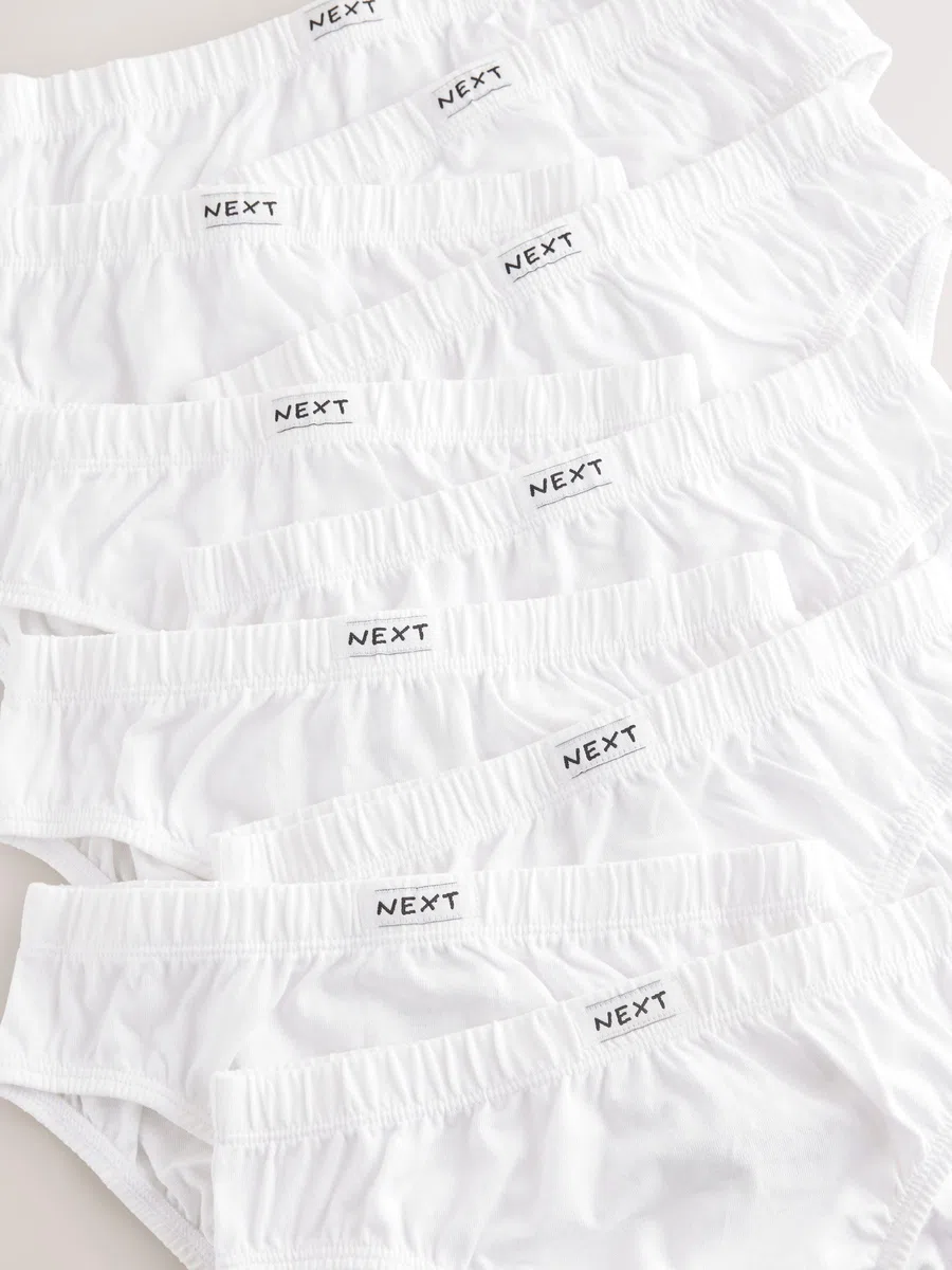 NEXT Ragazzo Confezione da 10 Slip in 100% Cotone