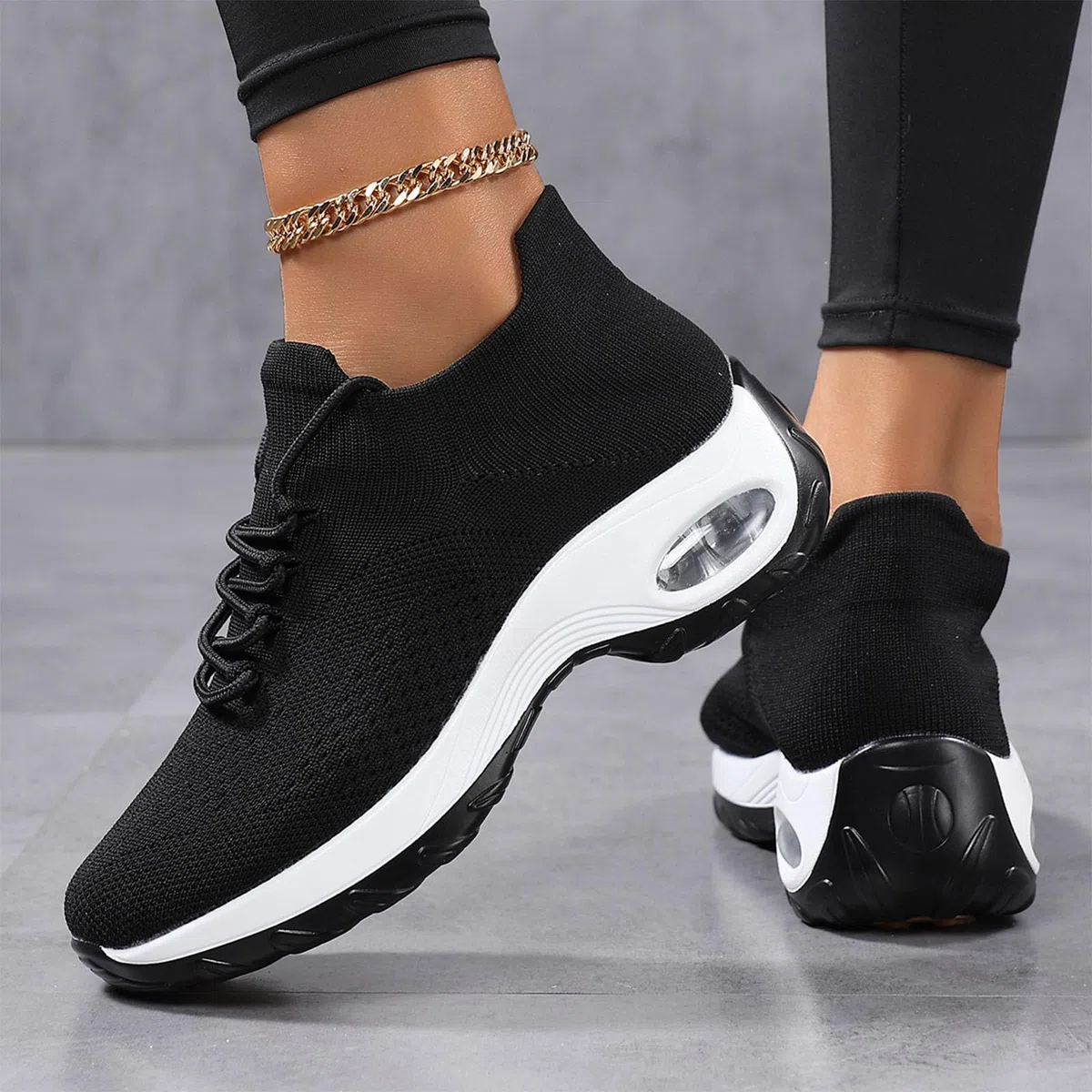 Scarpe da Ginnastica Donna Sneakers Ortopediche con Cuscinetto d'Aria Scarpe da Camminata Leggere Traspiranti per Fascite Plantare Supporto Arco Comode Sportive per Palestra Running