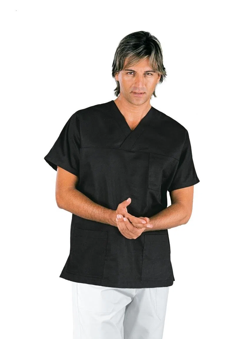 Isacco 045031 Collo a V Casacca, Taglia XL, Nero