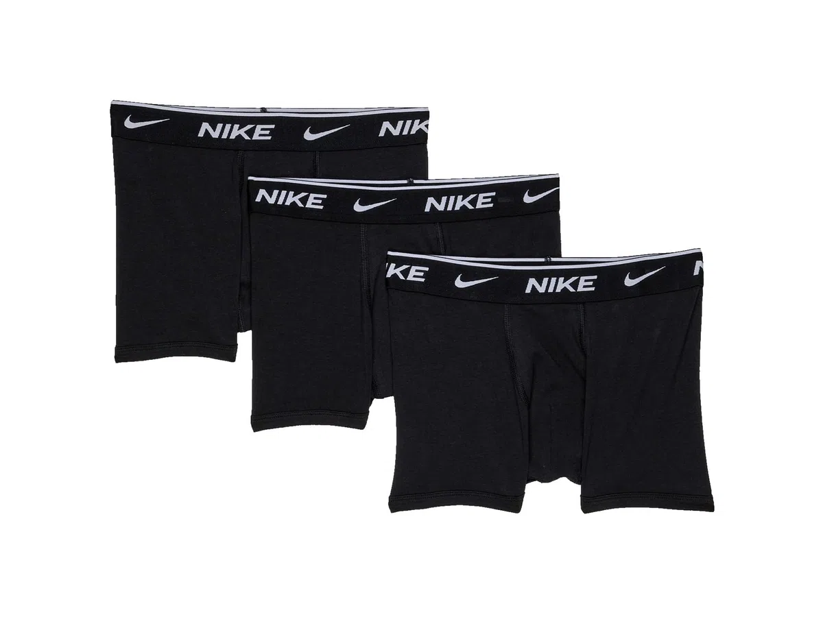 Nike E Day Cotone Stretch 3 Boxer Corti Bambini e Ragazzi (Pacco da 3)
