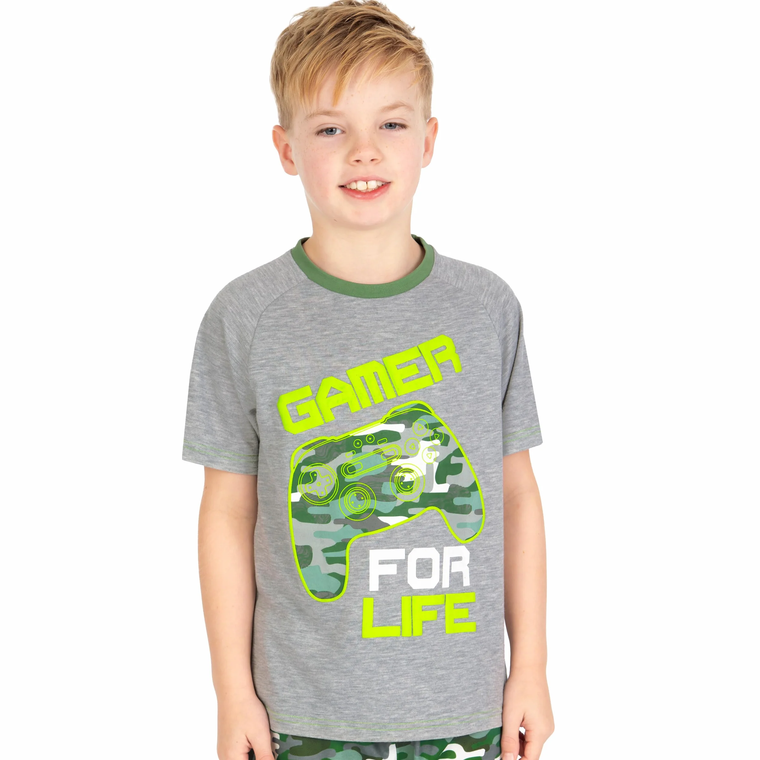 Harry Bear Pigiama Bambino, Pigiama Gamer per Bambini, Set Pigiama Corto da Gioco