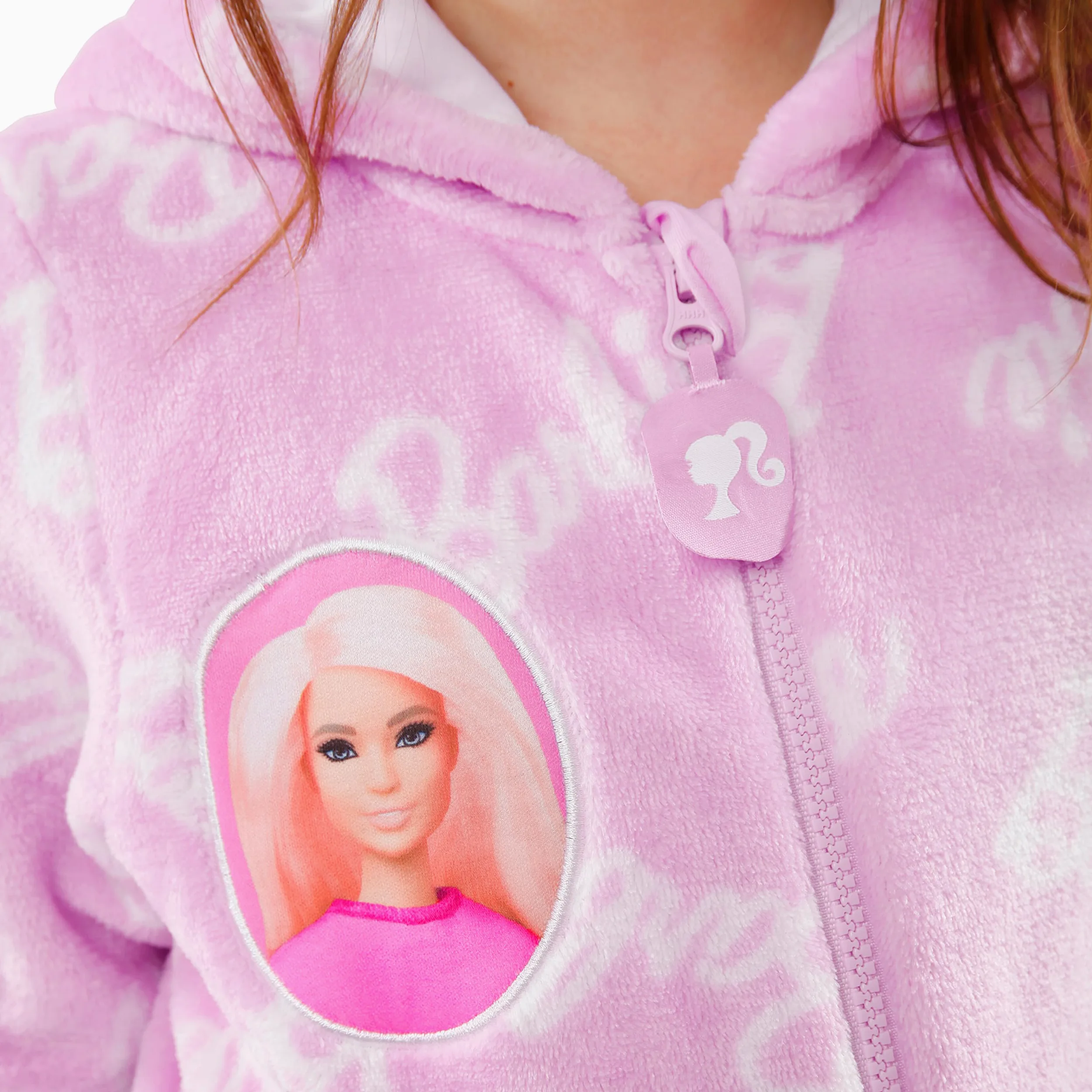 Barbie Tutina Ragazze | Tutine per Ragazze | Pigiama in Pile Rosa per Bambini | Taglie da 5 a 13 Anni | Merchandise Ufficiale