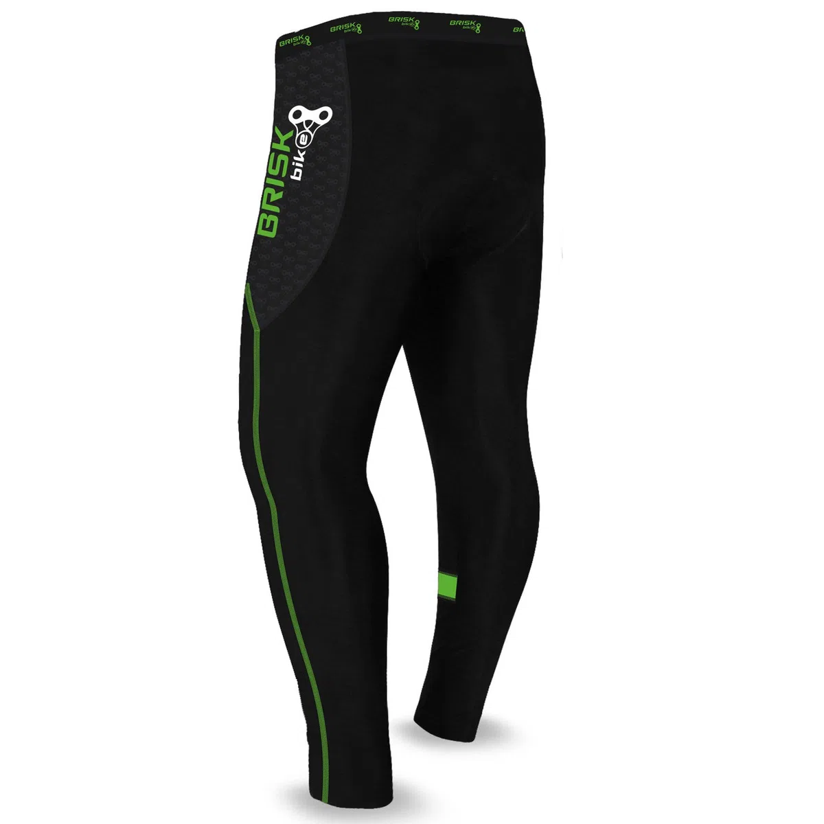Brisk Bike Pantaloni Ciclismo Donna — Cool Max Imbottito Elasticizzato Pantaloni Ciclista con Zip Riflettenti | Leggings Termici