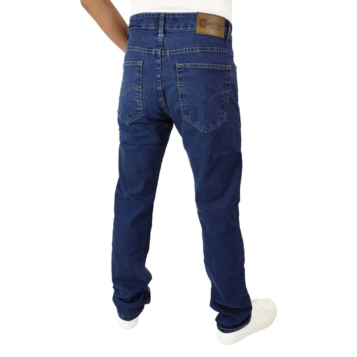 Mastino Jeans Uomo Regular Fit – Denim Stretch 5 Tasche, Vita Alta, Gamba Dritta, Comfort & Stile