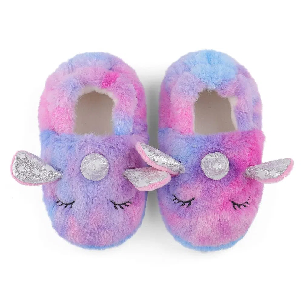 MASOCIO Pantofole per Bambini Peluche Animali Scarpe Ciabatte Chiuse da Casa Antiscivolo