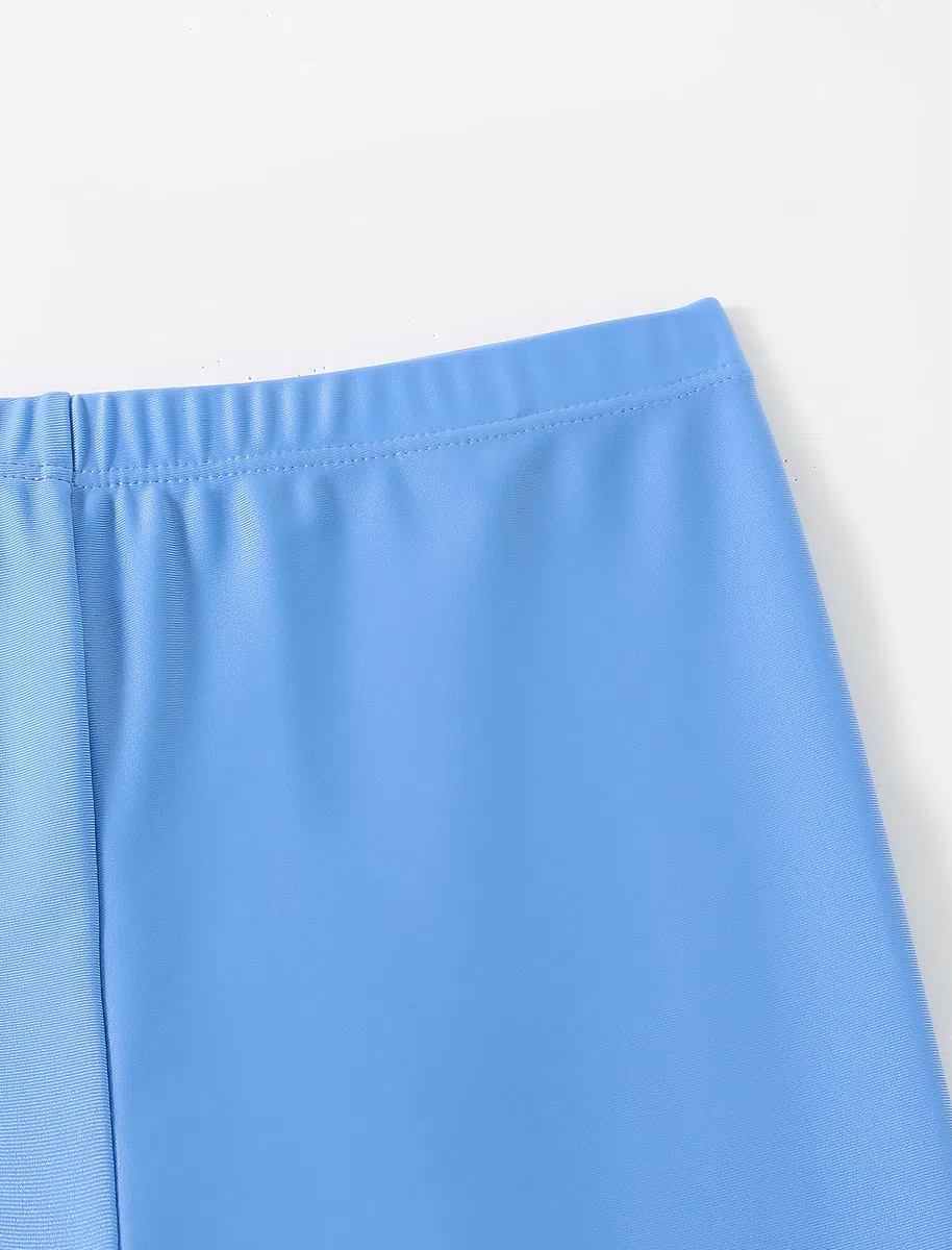 IMEKIS Costume da bagno islamico musulmano da bambina Burkini, a maniche lunghe, con pantaloni e pantaloncini bikini, 3 pezzi, costume da bagno per bambini