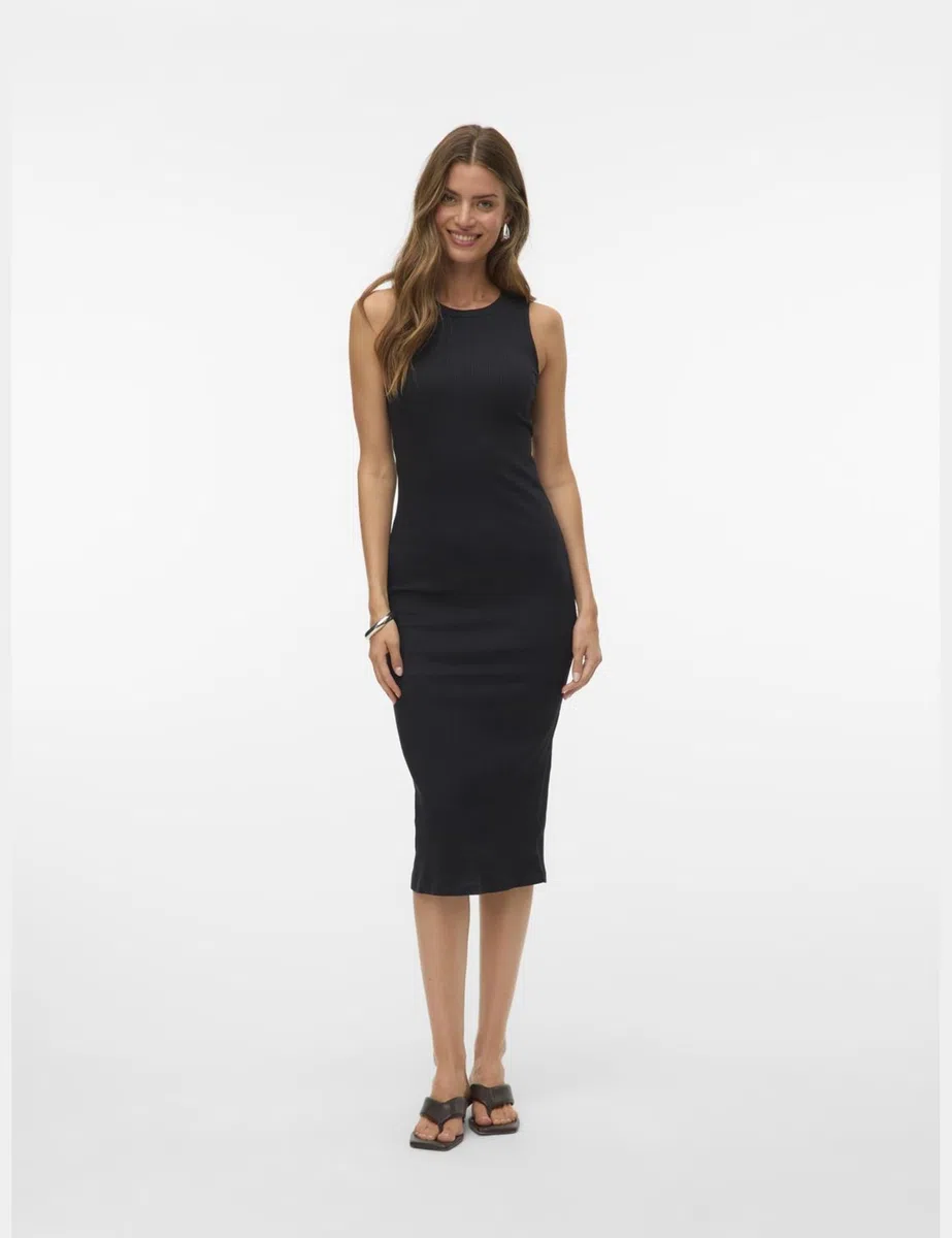 Vero Moda Vmlavender SL Calf Dress VMA Noos Vestito Donna
