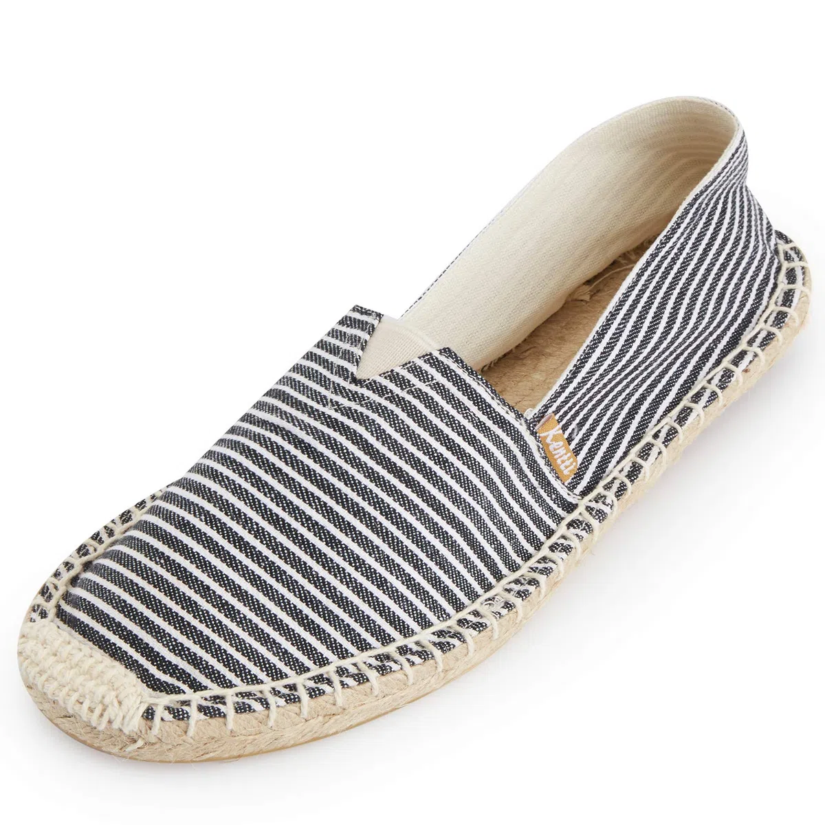 Uomo Striscia Multicolore Piatto Espadrillas