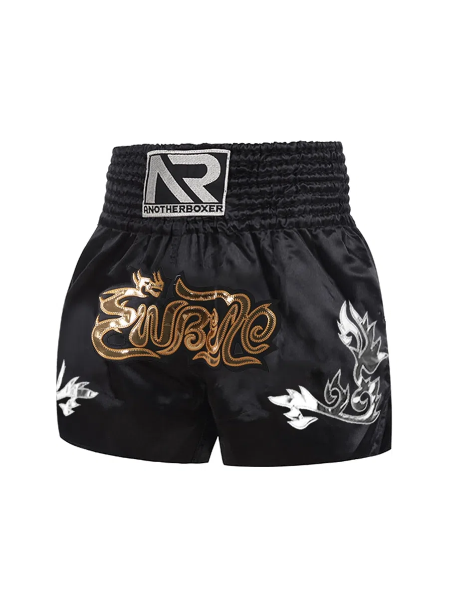 Pantaloncini unisex per bambini, Muay Thai, MMA, Kick Boxing, arti marziali, allenamento, combattimento