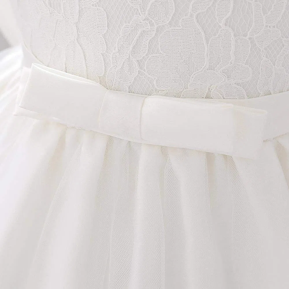 Lito Angels Abiti da Bambina in Pizzo con Fascia per Capelli Festa di Compleanno Matrimonio Abito da Damigella d'Onore