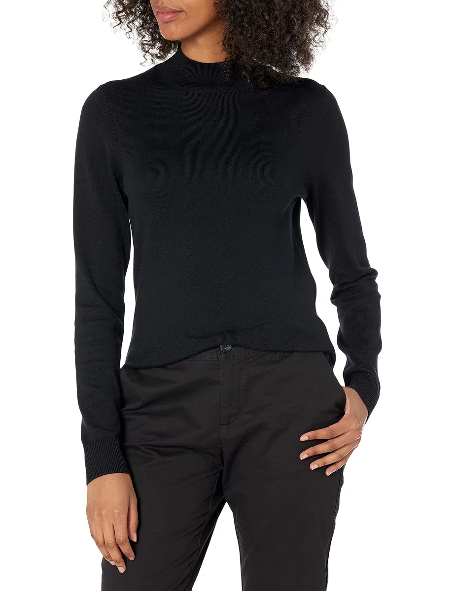 Amazon Essentials Maglione Leggero con Collo a Lupetto (Disponibile in Taglie Forti) Donna