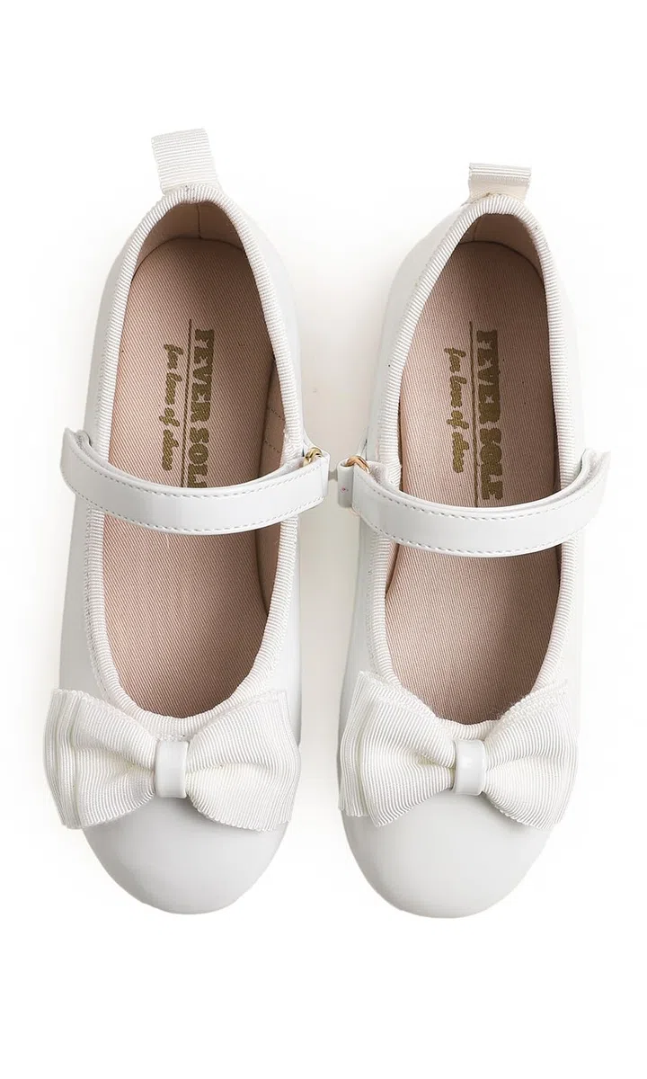 Feversole Girls Cute Bow Dress,Ragazze Mary Jane Strap Scarpe Basse Ballerine da Principessa Scarpe da Scuola Piatte