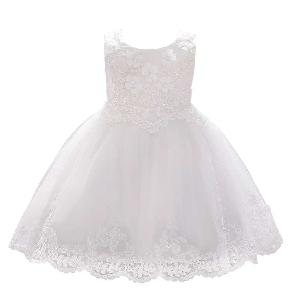 Lito Angels Bimba Vestito Damigella Abito da Festa Cerimonia Natale Elegante Ricamo Taglia 3-18 Mesi, Ciano