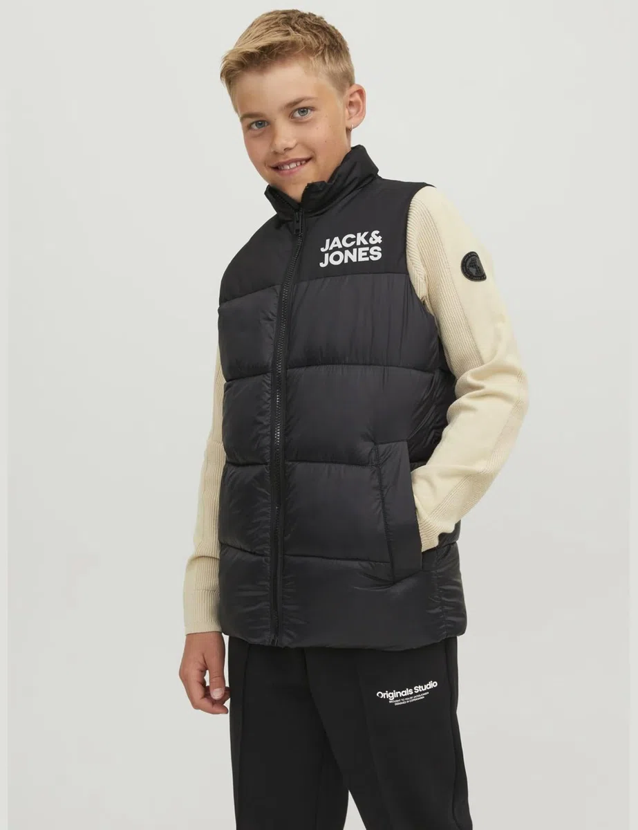 JACK & JONES Jjetoby Bodywarmer Collar Sn Jnr West Bambini e ragazzi