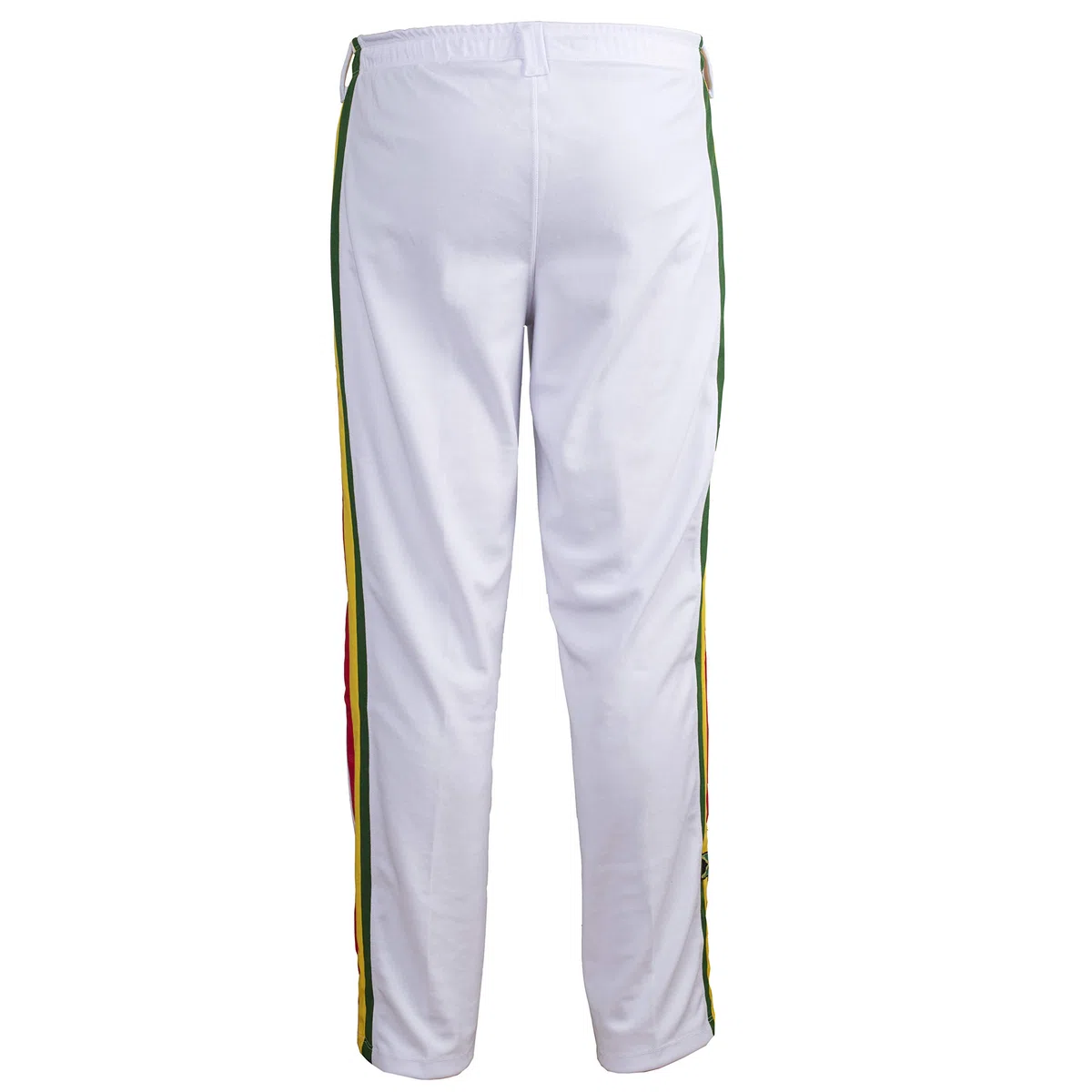 JL Sport Pantaloni Autentico Brasileiano Capoeira Arti Marziali Ragazzo (Bianco Giamaicano Reggae Theme)