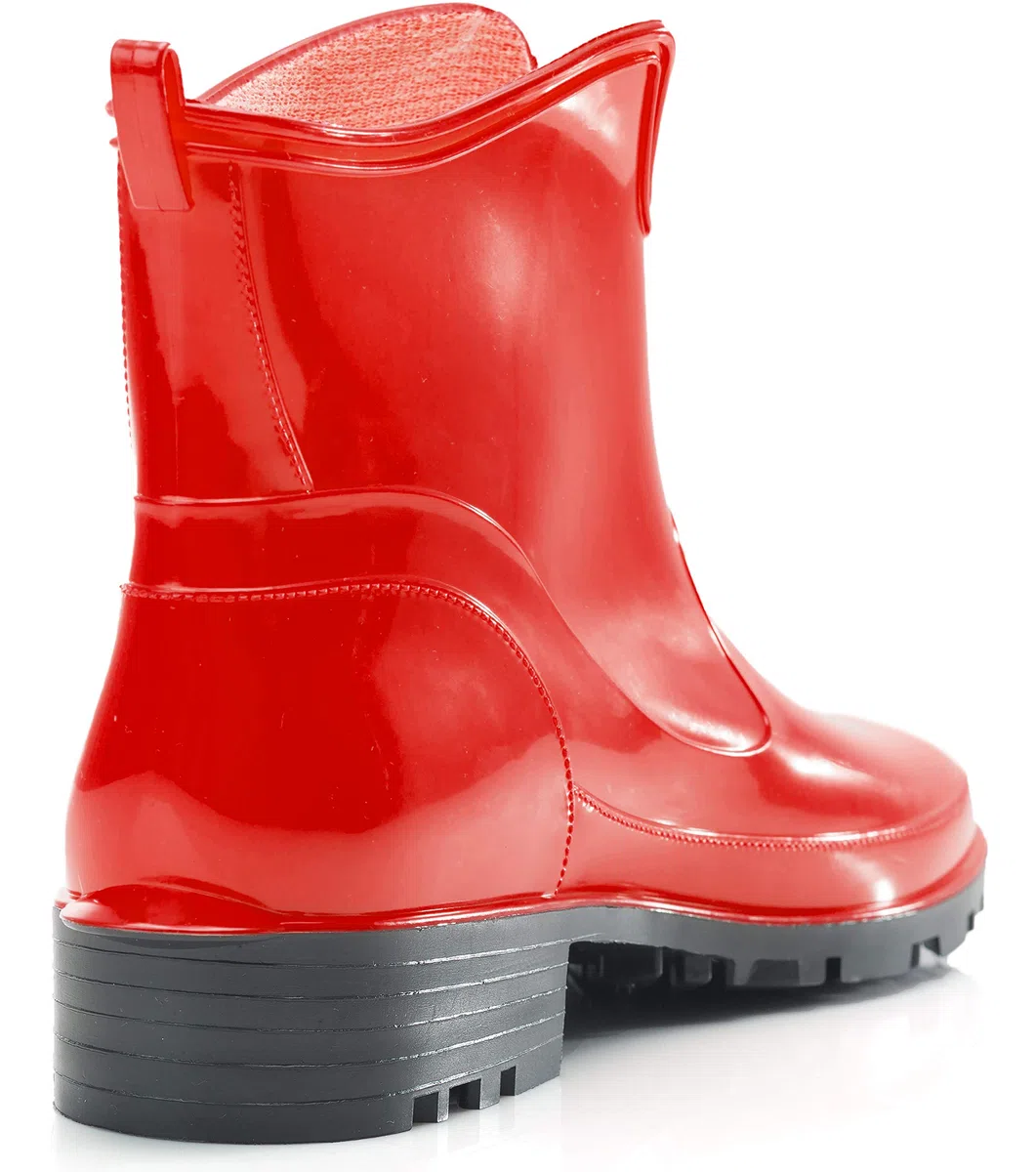 Ladeheid Stivaletti Donna in Gomma PVC Stivaletti Impermeabili da Donna Stivali Corti Eleganti in Gomma per la Pioggia per la Primavera e l'Autunno LA-930