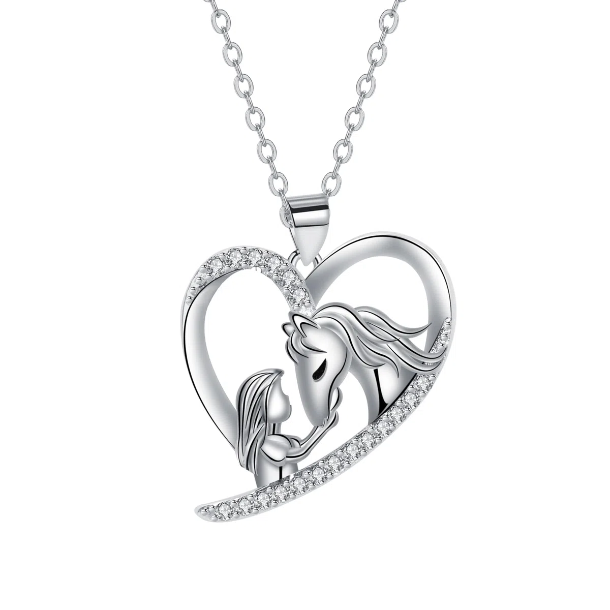 Collana Donna Argento 925 Collanean Allergici Ragazze - Serie a Tema Animali,Regali per Donne e Ragazze