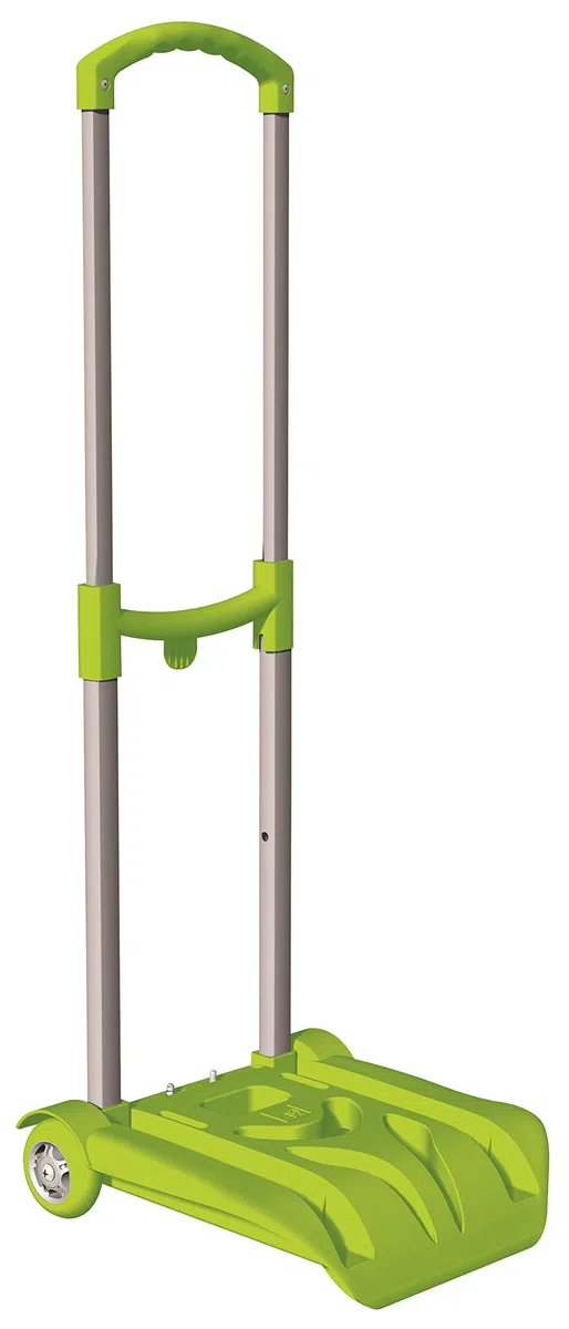SJ GANG STYLE JAM GANG Carrello Easy Trolley Junior Pieghevole, Verde, Porta Zaino, Per bambini, Scuola e tempo libero, Viaggi