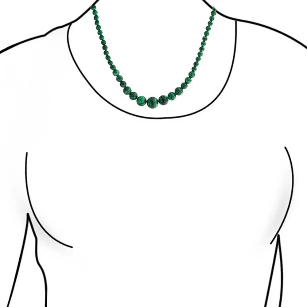 Bling Jewelry Collana Di Gioielli Per Donne Con Perline Rotonde Graduate Semplici Ed Eleganti Create Con Pietre Semipreziose Da 16-18 Pollici Pietra Da 12 A 16 MM