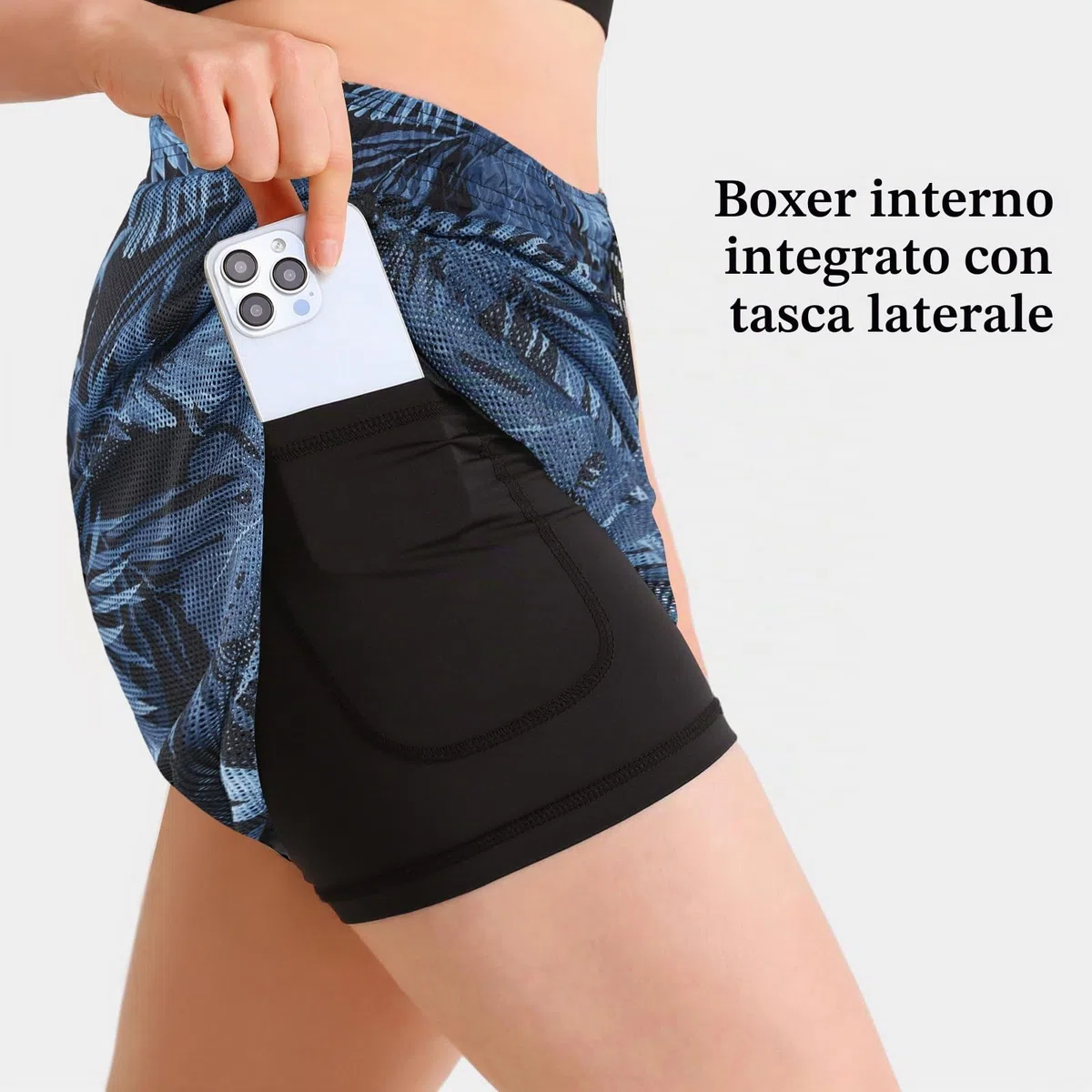 APTRO Costume da bagno da donna, costume da bagno da spiaggia, surf, pantaloncini con pantaloni interni