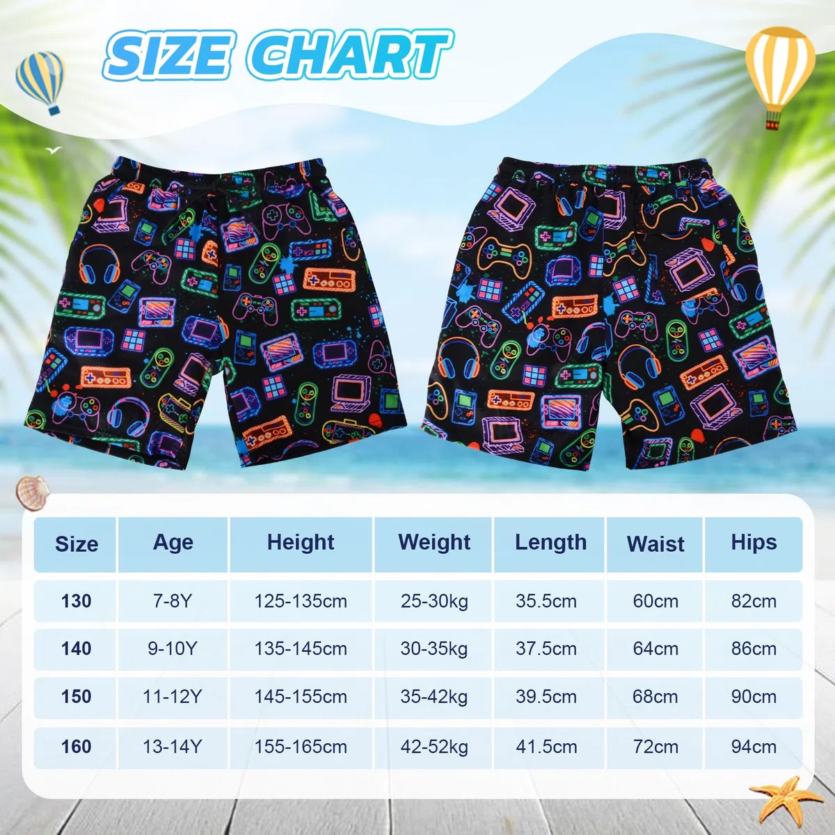 Pantaloncini da Bagno Bambino, Costume da Bagno per Surf sulla Spiaggia, Bambini a Compressione ad Asciugatura Rapida Corti per Nuoto, Surf, Immersioni, Eleganti Pantaloncini da Spiaggia